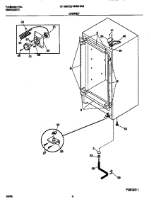 03 - Cabinet parts for Frigidaire Freezer CFU09M2HW0 from AppliancePartsPros.com