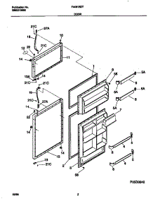 02 - Doors parts for Frigidaire Refrigerator F44N18DTW0 from AppliancePartsPros.com