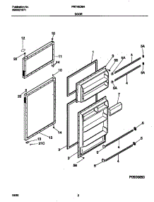 02 - Doors parts for Frigidaire Refrigerator FRT16CNHW1 from AppliancePartsPros.com