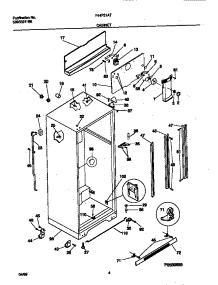 03 - Cabinet parts for Frigidaire Refrigerator F44P21ATW1 from AppliancePartsPros.com