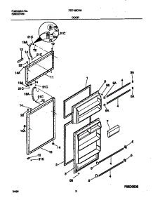 02 - Doors parts for Frigidaire Refrigerator FRT16ICRHW0 from AppliancePartsPros.com