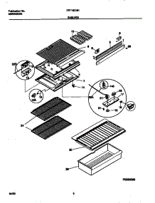 04 - Shelves parts for Frigidaire Refrigerator FRT16CNHW3 from AppliancePartsPros.com