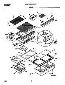 04 - Shelves parts for Frigidaire Refrigerator FRT18PRHW0 from AppliancePartsPros.com