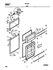 02 - Doors parts for Frigidaire Refrigerator FRT18DRHW0 from AppliancePartsPros.com