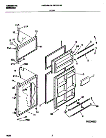 02 - Doors parts for Frigidaire Refrigerator FRT21PRHW1 from AppliancePartsPros.com