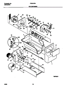 09 - Ice Container parts for Frigidaire Refrigerator FRS24ZRHW0 from AppliancePartsPros.com