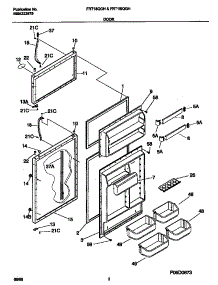 02 - Doors parts for Frigidaire Refrigerator FRT18QGHW0 from AppliancePartsPros.com