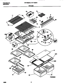 04 - Shelves parts for Frigidaire Refrigerator FRT18QGHW0 from AppliancePartsPros.com