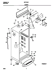 03 - Cabinet parts for Frigidaire Refrigerator MRT18SJHW0 from AppliancePartsPros.com