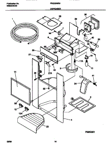 08 - Ice Dispenser parts for Frigidaire Refrigerator FRS20WRHW1 from AppliancePartsPros.com