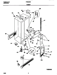 04 - Cabinet parts for Frigidaire Refrigerator FRS22ZGHW0 from AppliancePartsPros.com