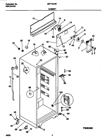 03 - Cabinet parts for Frigidaire Refrigerator GRT16CNHW0 from AppliancePartsPros.com