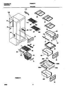 05 - Shelves parts for Frigidaire Refrigerator FRS26ZTHW0 from AppliancePartsPros.com