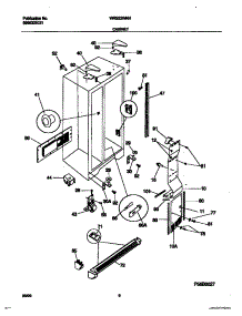 04 - Cabinet parts for Frigidaire Refrigerator WRS22WNHW0 from AppliancePartsPros.com
