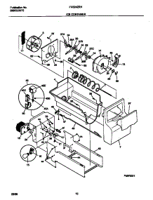 09 - Ice Container parts for Frigidaire Refrigerator FRS24ZRHW1 from AppliancePartsPros.com