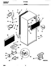 05 - System parts for Frigidaire Refrigerator FRT16DNHW0 from AppliancePartsPros.com