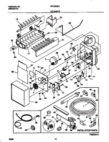 06 - Ice Maker parts for Frigidaire Refrigerator FRT22INLHW0 from AppliancePartsPros.com