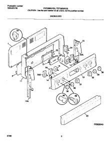 02 - Backguard parts for Frigidaire Range FEF336WHSA from AppliancePartsPros.com