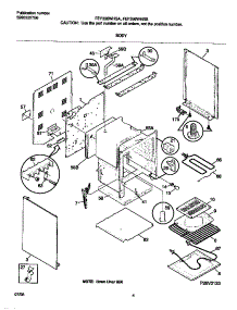 03 - Body parts for Frigidaire Range FEF336WHSA from AppliancePartsPros.com