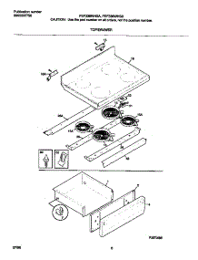 04 - Top / Drawer parts for Frigidaire Range FEF336WHSA from AppliancePartsPros.com