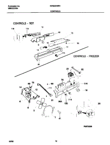 06 - Controls parts for Frigidaire Refrigerator WRS20WRHD0 from AppliancePartsPros.com