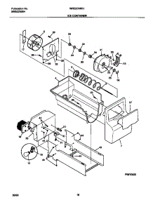 09 - Ice Container parts for Frigidaire Refrigerator WRS20WRHD0 from AppliancePartsPros.com