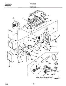 10 - Ice Maker parts for Frigidaire Refrigerator WRS20WRHD0 from AppliancePartsPros.com
