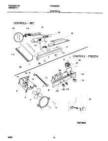 06 - Controls parts for Frigidaire Refrigerator FRS26WGHD2 from AppliancePartsPros.com