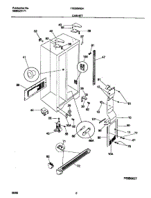04 - Cabinet parts for Frigidaire Refrigerator FRS26WGHW2 from AppliancePartsPros.com
