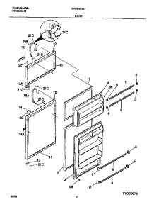 02 - Doors parts for Frigidaire Refrigerator MRT21NSHW0 from AppliancePartsPros.com