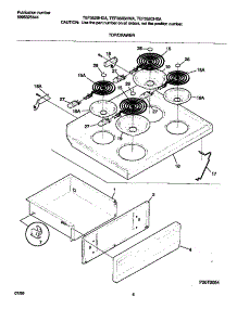 04 - Top / Drawer parts for Frigidaire Range TEF352CHSA from AppliancePartsPros.com