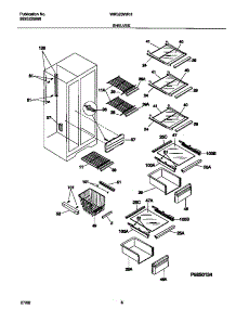 05 - Shelves parts for Frigidaire Refrigerator WRS20WRHD1 from AppliancePartsPros.com