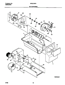 09 - Ice Container parts for Frigidaire Refrigerator WRS20WRHD1 from AppliancePartsPros.com