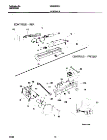 06 - Controls parts for Frigidaire Refrigerator WRS20WRHW1 from AppliancePartsPros.com