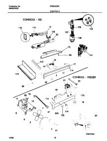 06 - Controls parts for Frigidaire Refrigerator FRS24ZGHW2 from AppliancePartsPros.com