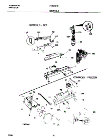 06 - Controls parts for Frigidaire Refrigerator FRS24ZRHW2 from AppliancePartsPros.com