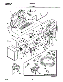 10 - Ice Maker parts for Frigidaire Refrigerator FRS24ZRHW2 from AppliancePartsPros.com