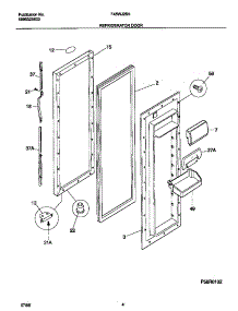 03 - Refrigerator Door parts for Frigidaire Refrigerator F45WJ26HD2 from AppliancePartsPros.com