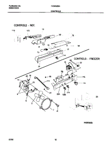06 - Controls parts for Frigidaire Refrigerator F45WJ26HD2 from AppliancePartsPros.com