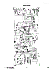 12 - Wiring Diagram parts for Frigidaire Refrigerator FRS24MWGW4 from AppliancePartsPros.com
