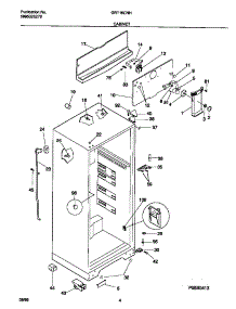 03 - Cabinet parts for Frigidaire Refrigerator GRT16CNHW1 from AppliancePartsPros.com