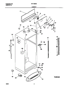 03 - Cabinet parts for Frigidaire Refrigerator FRT18NNHD0 from AppliancePartsPros.com