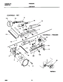 06 - Controls parts for Frigidaire Refrigerator FRS20QRCW6 from AppliancePartsPros.com
