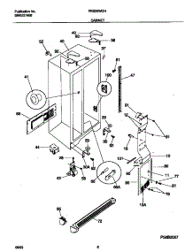 04 - Cabinet parts for Frigidaire Refrigerator FRS26WQHD1 from AppliancePartsPros.com