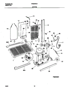 07 - System parts for Frigidaire Refrigerator FRS26WQHD1 from AppliancePartsPros.com