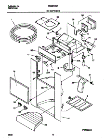 08 - Ice Dispenser parts for Frigidaire Refrigerator FRS26WQHD1 from AppliancePartsPros.com