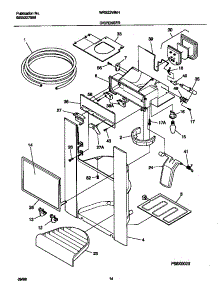 08 - Ice Dispenser parts for Frigidaire Refrigerator WRS22WNHW3 from AppliancePartsPros.com