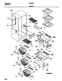 05 - Shelves parts for Frigidaire Refrigerator FRS20ZSHB2 from AppliancePartsPros.com