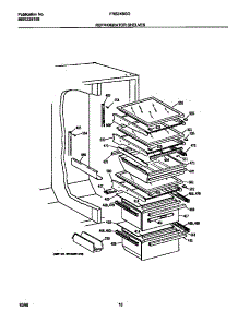 09 - Refr Shelves parts for Frigidaire Refrigerator FRS24BGGB4 from AppliancePartsPros.com