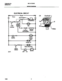 05 - Wiring Diagram parts for Frigidaire Freezer MFU14F3GW5 from AppliancePartsPros.com